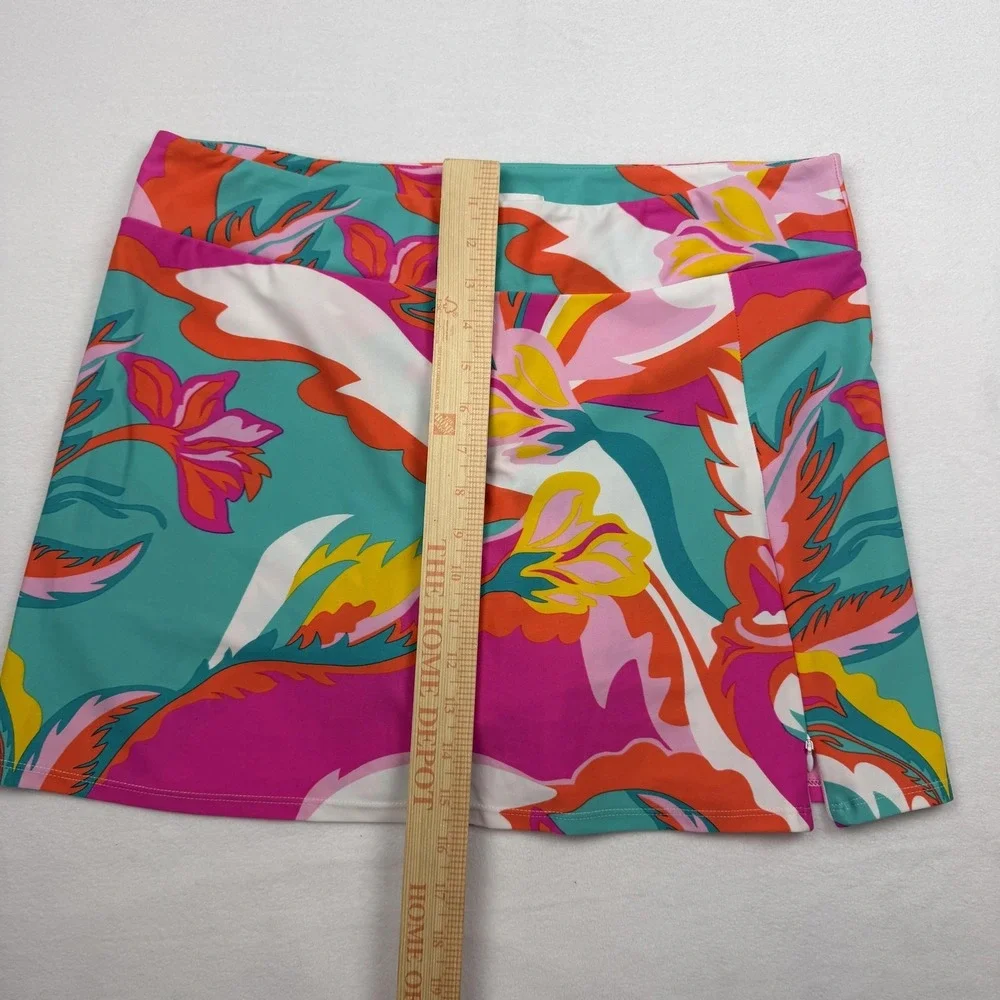 Jude Connally Skort Womens Large Multicolor Floral Golf‎ Tennis Made USA